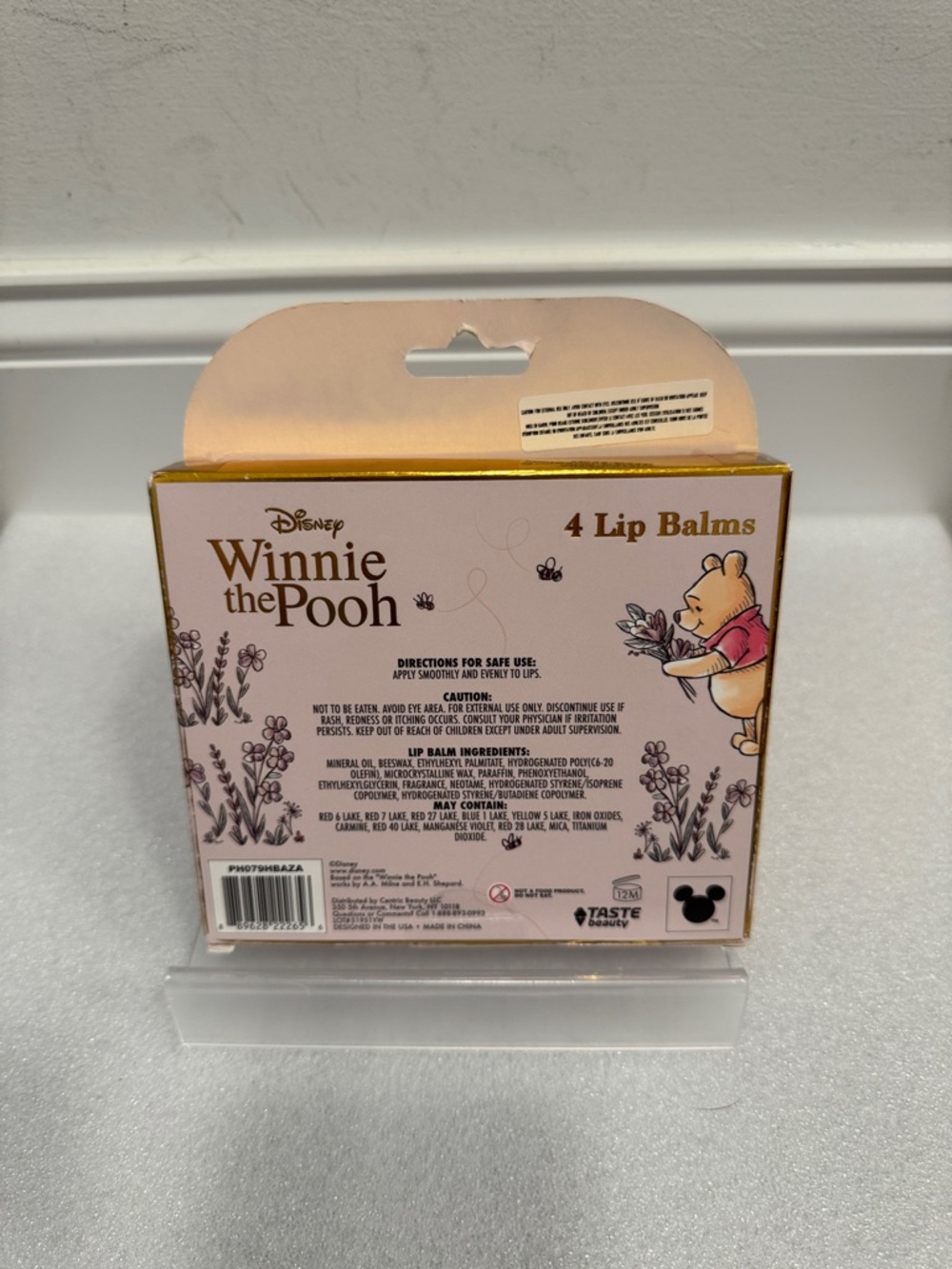 Disney Winnie the Pooh 4-Pack Lip Balm Set NIP - Picture 2 of 2